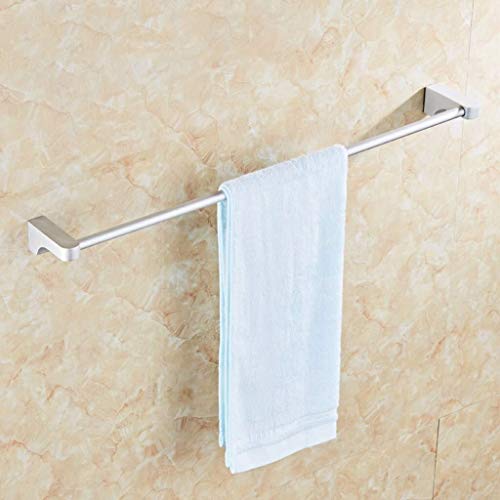 OMOONS Bathroom Shelves Single Bar Towel Rack Aluminum Kitchen Bathroom Rack Wall-Mounted Hanger Screw