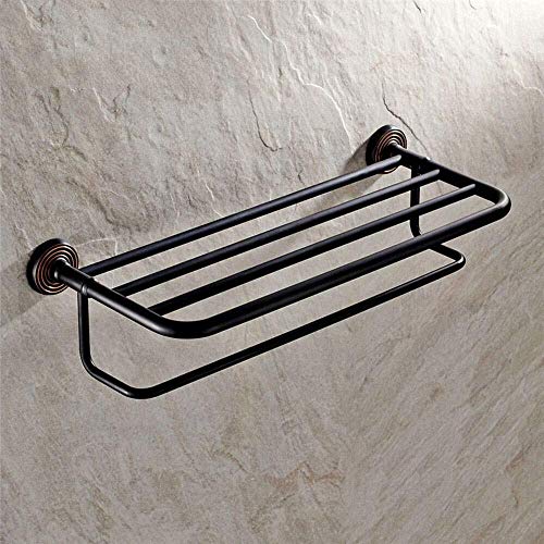 OMOONS Bronze Towel Rack Wall Towel Rack with Single Towel Rack Bathroom Accessories