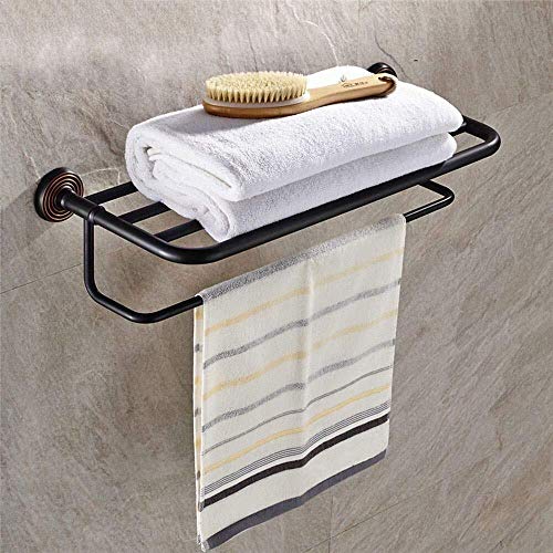 OMOONS Bronze Towel Rack Wall Towel Rack with Single Towel Rack Bathroom Accessories