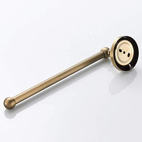 OMOONS Simple Bathroom Towel Rack Long Antique Copper Towel Rack Base Simple Kitchen Hardware Retro Short Unipolar Frame