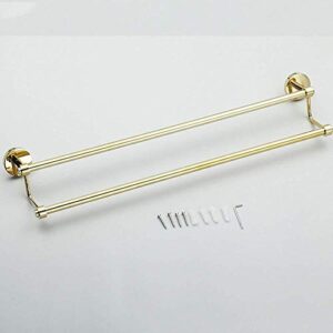 OMOONS Towel Rail Bathroom Towel Rail Gold Plated Bath Stand