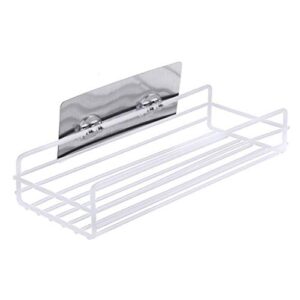 jahh punch free bathroom shelf storage rack organizer shower wall shelf kitchen bathroom organizer basket (color : e)