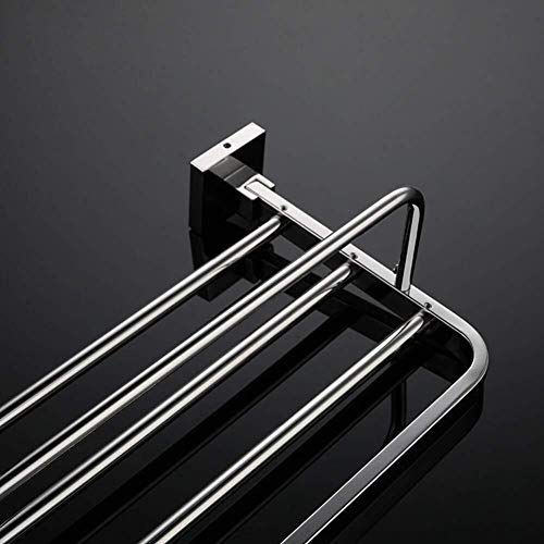 OMOONS Towel Rack Home Hotel Wall Double Towel Rack Light Bathroom Hardware Accessories