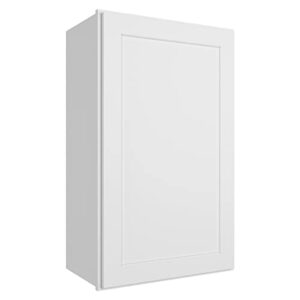 lovmor kitchen wall cabinet & cupboard, medicine cabinet,bathroom cabinet wall mounted with doors and shelves, 12" d*18" w*30" h, shaker white