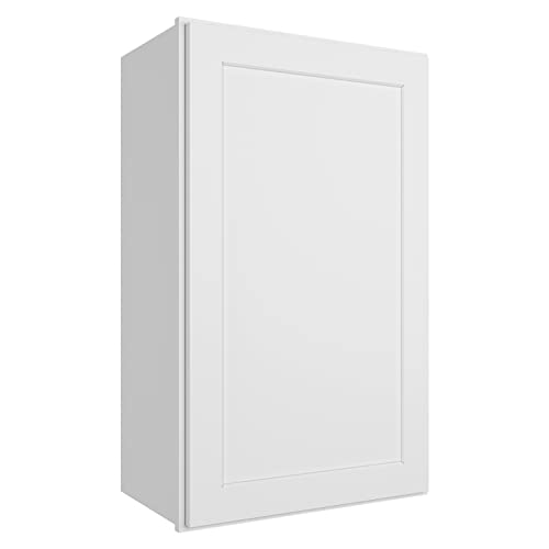 LOVMOR Kitchen Wall Cabinet & Cupboard, Medicine Cabinet,Bathroom Cabinet Wall Mounted with Doors and Shelves, 12" D*18" W*30" H, Shaker White