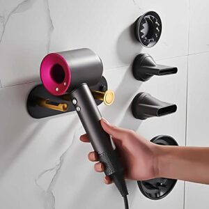 XINFlyy Wall-Mount Hair Dryer Holder Compatible with Dyson Supersonic, Aluminum Alloy