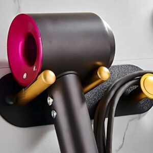 XINFlyy Wall-Mount Hair Dryer Holder Compatible with Dyson Supersonic, Aluminum Alloy