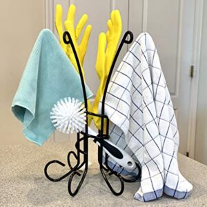 Bottle and Bag Drying Rack-Sports Water Bottles, Baby Bottles, soda Bottles, Plastic and Reusable Food Storage Bags, Kitchen Dish Towel Holder, Bathroom Hand Towels, washcloths, Baby Bibs…