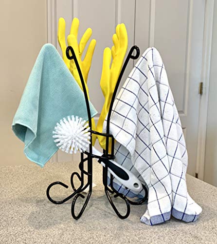 Bottle and Bag Drying Rack-Sports Water Bottles, Baby Bottles, soda Bottles, Plastic and Reusable Food Storage Bags, Kitchen Dish Towel Holder, Bathroom Hand Towels, washcloths, Baby Bibs…