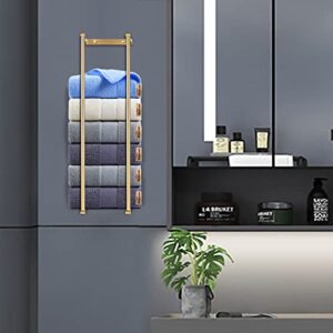 Towel Racks for Bathroom Wall Mounted, Stainless Steel Bath Towel Holder Wall Towel Rack,Wall Towel Storage, Bathroom Organization, Mounted Towel Rack,Modern Small Space Bathroom Towel Storage