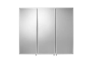 croydex loxley 26-inch x 30-inch triple door tri-view cabinet with hang 'n' lock fitting system