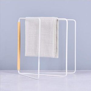 yizhichu1990 kitchen bathroom punch-free folding rag stand towel rack holder,top vertical rail dishcloth storage rack