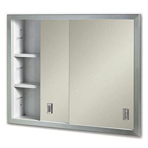 jensen b703850 contempora 2-door medicine cabinet, 24-inch by 19-inch, stainless steel