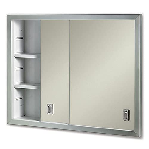 Jensen B703850 Contempora 2-Door Medicine Cabinet, 24-Inch by 19-Inch, Stainless Steel