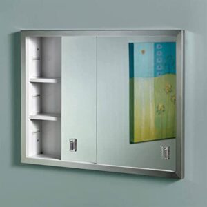 Jensen B703850 Contempora 2-Door Medicine Cabinet, 24-Inch by 19-Inch, Stainless Steel