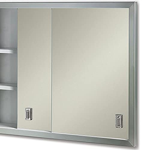 Jensen B703850 Contempora 2-Door Medicine Cabinet, 24-Inch by 19-Inch, Stainless Steel