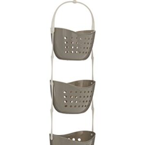 Premier Housewares Caddy 3 Tier Shower, H83 x W23 x D17cm, Grey