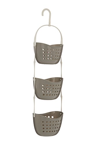 Premier Housewares Caddy 3 Tier Shower, H83 x W23 x D17cm, Grey