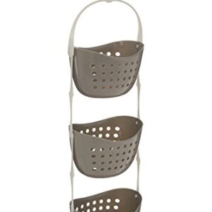 Premier Housewares Caddy 3 Tier Shower, H83 x W23 x D17cm, Grey