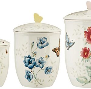 Lenox Butterfly Meadow 3-Piece Canister Set, 6.60 LB, Multi