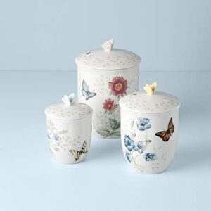 Lenox Butterfly Meadow 3-Piece Canister Set, 6.60 LB, Multi