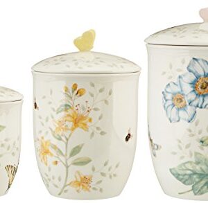 Lenox Butterfly Meadow 3-Piece Canister Set, 6.60 LB, Multi