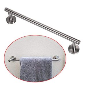 sumnacon 16 inch towel bar towel rod with screws，solid wall-mounted stainless steel towel rack hanger holder organizer for bathroom kitchen, silver