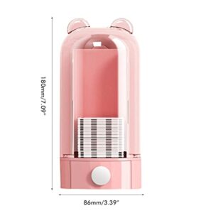 OHEPFD Automatic Cotton Pad Holder, Cosmetic Cotton Pad Dispenser Press Out Makeup Cotton Square Holder Dispenser Makeup Cotton Pad Organizer Rack,18*8.6cm