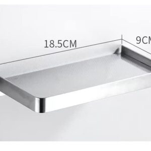 YISMAN Stainless Steel Toilet Phone Holder, Wall Mounted Storage Shelves, Multifunctional Item Tray Free Punching