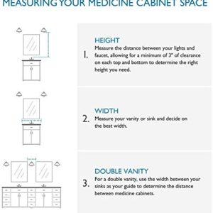 Jacuzzi PD50000 PD50000 48" Mirrored Medicine Cabinet with Adjustable Shelving