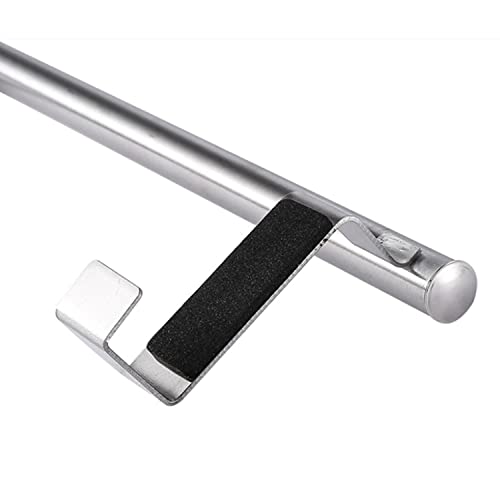 Stainless Steel Kitchen Towel Holder, Cupboard Door Towel Rack Bar Holders for Kitchen Cabinet Towel Rag Rack Over Door Towel Bar Hanger, Silver (9 inch)