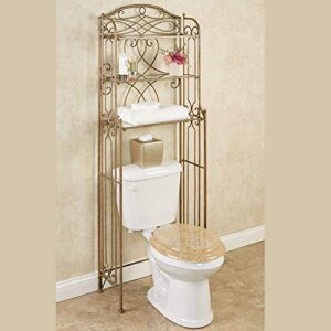 touch of class abbianna bathroom space saver antique gold
