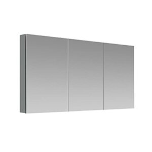 aquadom royale, 60in x 36in x 5in bathroom medicine cabinet integrated 3x magnifying mirror