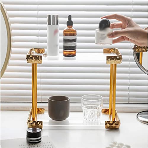 Storage Rack Bathroom Rack Desktop Dressing Table Cosmetics Bathroom Shelf Toilet Wash Hand Washing Countertop (Color : D, Size : Multi-Layer)