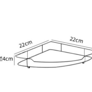 Triangular Shelf Corner Hand Sanitizer Tray Bathroom Countertop Toiletries Single-Layer Storage (Color : D, Size : Multi-Layer)