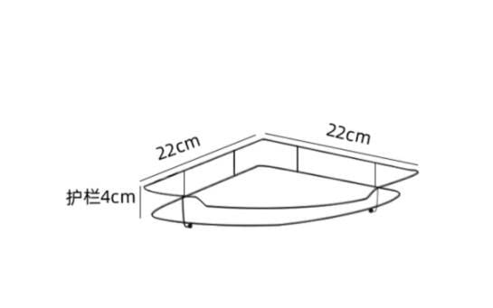 Triangular Shelf Corner Hand Sanitizer Tray Bathroom Countertop Toiletries Single-Layer Storage (Color : D, Size : Multi-Layer)