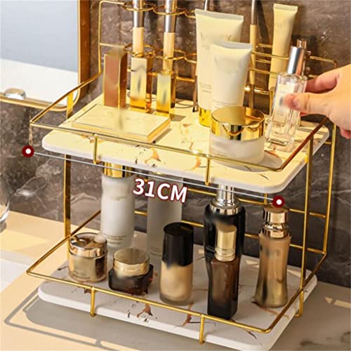 Countertop Rack Toilet Bathroom Toilet Rack Desktop Hand Washing Makeup Wash Table Storage Rack Box (Color : D, Size : Multi-Layer)