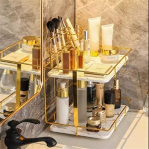 Countertop Rack Toilet Bathroom Toilet Rack Desktop Hand Washing Makeup Wash Table Storage Rack Box (Color : D, Size : Multi-Layer)