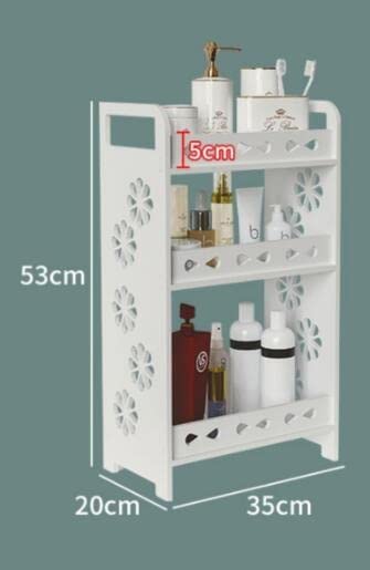 Corner Narrow Countertop Cosmetic Shelf Washstand Shelf Toilet Toilet Desktop Multi-Layer Storage Cabinet