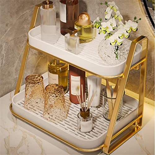 Double-Layer Desktop Dressing Table Rack Shelf Bathroom Countertop Sink Vanity Vanity Cosmetic Storage Box