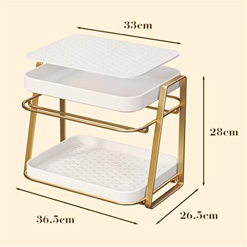 Double-Layer Desktop Dressing Table Rack Shelf Bathroom Countertop Sink Vanity Vanity Cosmetic Storage Box