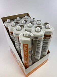 schluter kerdi fix silane modified weather resistant polymer bonding sealant 9.81 oz (290 ml) grey - 12 pcs pack