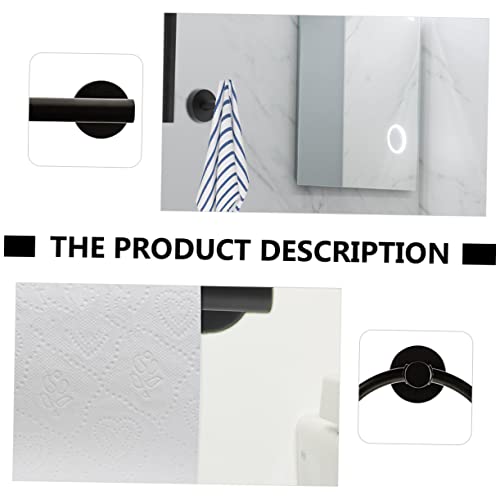 DOITOOL 4pcs Towel Rack Bath Towel Set Wall Mounted Towel Holder Bath Towel Hook Towel Organizer Hanger Paper Holders Towel Hanging Rack Wall-Mounted Towel Racks Toilet Roll Holder