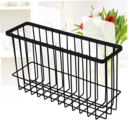 Zerodeko Organizer Box Mesh Storage Basket Bathroom Shelf Bathroom Organizer Storage Box Rack Black Adhesive Simple Adhesive Storage Basket