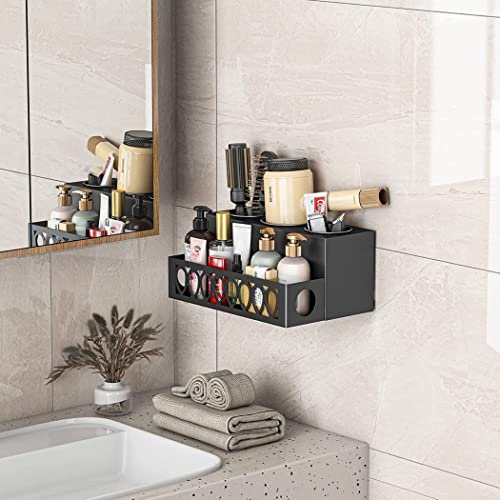 KOPOGTY Bathroom Organizer Cosmetic Organizer Multifunctional Organizer Toiletries Organizer Hair dryer storage rack bracket bathroom finishing kit