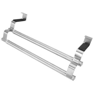 ftvogue cabinet bathroom rack,retractable stainless steel bath towel bar rack shelf no drilling(40cm retractable double rod)