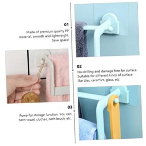 Veemoon Towel Rack Shelves for Storage Wall Mounted Washcloth Holder Hanger Stand 2pcs Towel Bar Rack Bathroom Towel Organizer Towel Shelf Wall Mounted Bathroom Towel Rod Double Bar Towel