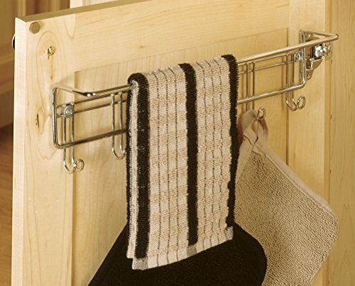 ClosetMaid 3064 6 Hook Towel Rack, Chrome