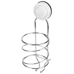 natudeco hair dryer holder lift-free stabilizer spiral suction cups clothes rack bathroom storage strong load-bearing capacity for curling irons shears combs