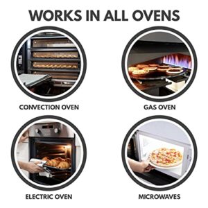 Cooks Innovations Non-Stick Oven Protector Mat - 2 Heavy Duty Nonstick Oven Rack Liners to Protect Convection, Electric, Gas, & Microwave Ovens - BPA & PFOA Free Heat Resistant Baking Mat